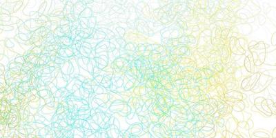 Light blue, yellow vector backdrop with chaotic shapes.