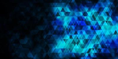 Dark BLUE vector texture with lines, triangles.