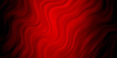 Dark Red vector texture with curves.