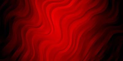 Dark Red vector texture with curves.