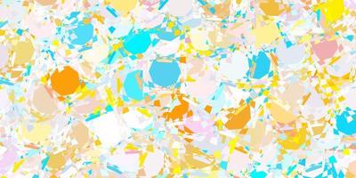 Light Blue, Yellow vector backdrop with triangles, lines.