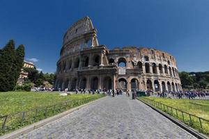 View on Coliseum colosseum in Rome, Italy photo