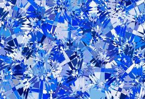 Dark BLUE vector background with triangles.