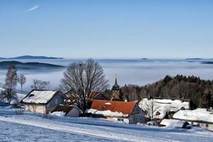 bavarian village in winter photo