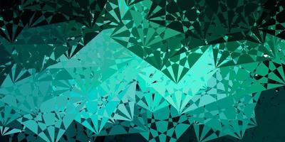 Light Green vector pattern with polygonal shapes.