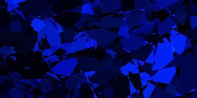 Dark BLUE vector template with triangle shapes.