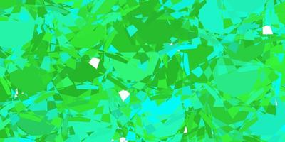 Fondo de vector verde claro con formas poligonales.