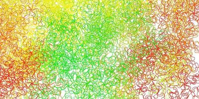 Light green, red vector background with bows.