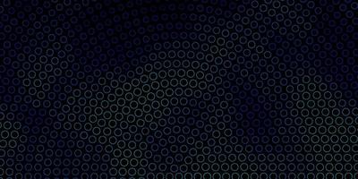 Dark BLUE vector template with circles.