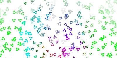 Light multicolor vector texture with memphis shapes.