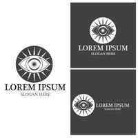 Eye Care vector logo design