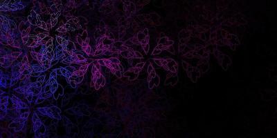Dark multicolor vector background with curves.