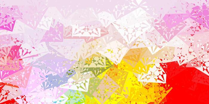 Light Multicolor vector backdrop with triangles, lines.