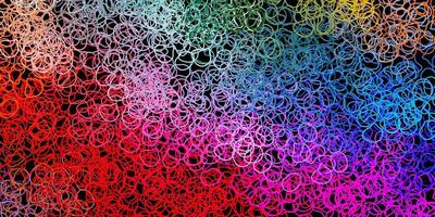 Dark multicolor vector background with random forms.