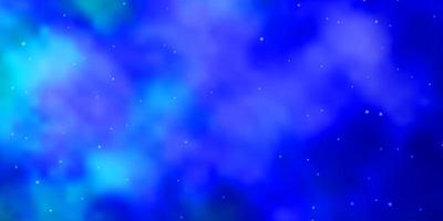 Light BLUE vector texture with beautiful stars.