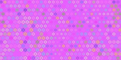 Light multicolor vector backdrop with virus symbols.