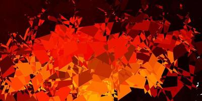 Dark orange vector texture with memphis shapes.
