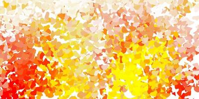 Light orange vector background with random forms.