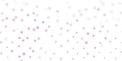 Light pink vector doodle template with flowers.