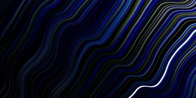 Dark Blue, Green vector template with wry lines.