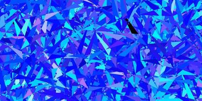 Dark Pink, Blue vector backdrop with lines, triangles.