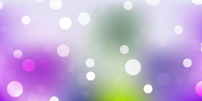 Light pink, green vector background with random forms.