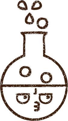 Science Experiment Charcoal Drawing