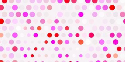 Light pink, yellow vector template with circles.