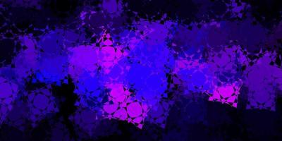 Dark Purple vector texture with random triangles.