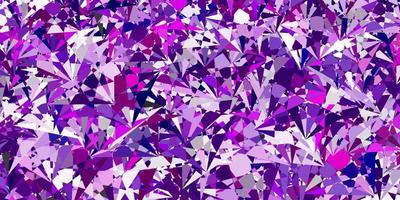 Light Purple vector template with triangle shapes.