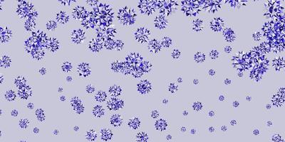 Light purple, pink vector template with ice snowflakes.