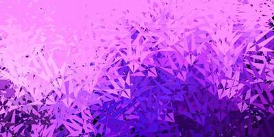 plantilla de vector de color púrpura oscuro, rosa con formas triangulares.