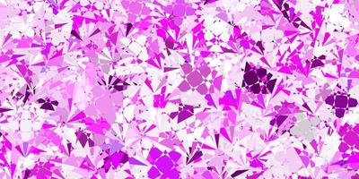 Light Purple, Pink vector backdrop with triangles, lines.