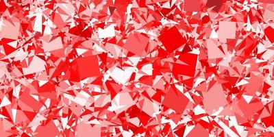 Light Red vector pattern with polygonal shapes.