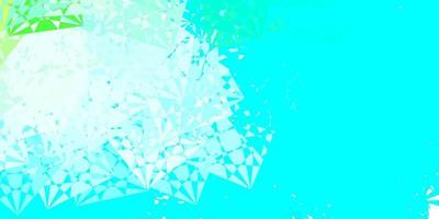 Light Blue, Green vector background with triangles.