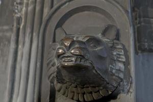 Rome Symbol Wolf Bronze Statue near imperial forums photo