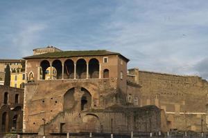 Rome antique market place near imperial forums photo