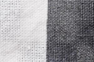 fondo textil - tela de algodón blanco y gris foto