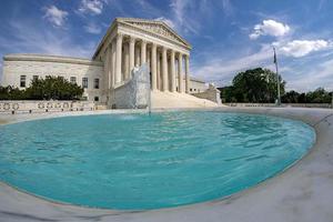 Supreme Court building in Washington dc detail photo