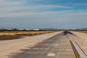 mexican small airport landing zone before take off photo