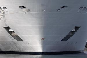 cruise ship prow bow detail photo