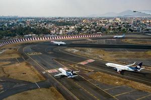 mexico city aerial view cityscape panorama photo