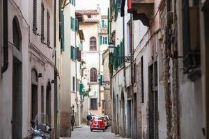 street in historic district of Florence photo