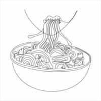 continuous line art vector