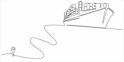 continuous line art vector