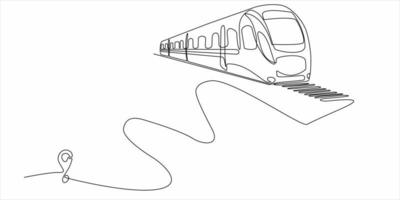 continuous line art vector