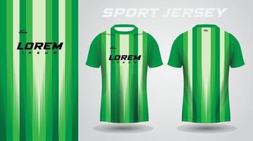 diseño de camiseta deportiva de camisa verde vector