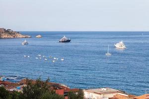 ships in Ionian Sea near Giardini Naxos town photo