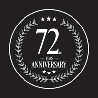 Luxury Anniversary Logo illustration vector. Free vector illustration