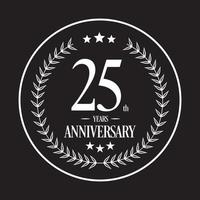 Luxury Anniversary Logo illustration vector. Free vector illustration
